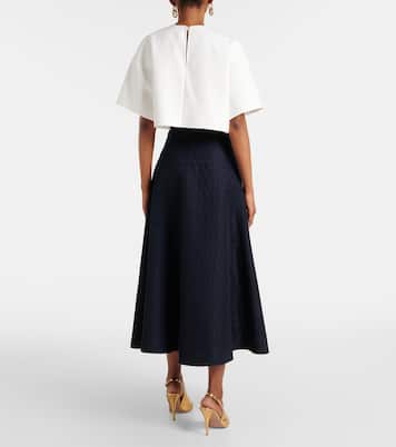 Midirock Toile Iconographe aus Crepe Couture | Valentino