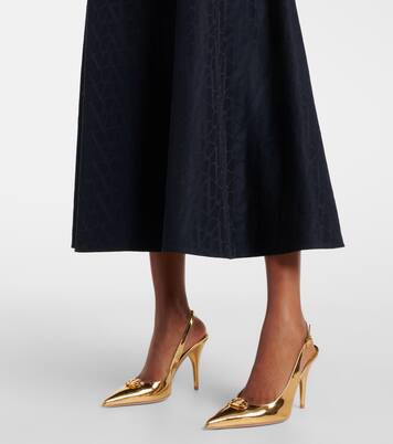 Midirock Toile Iconographe aus Crepe Couture | Valentino