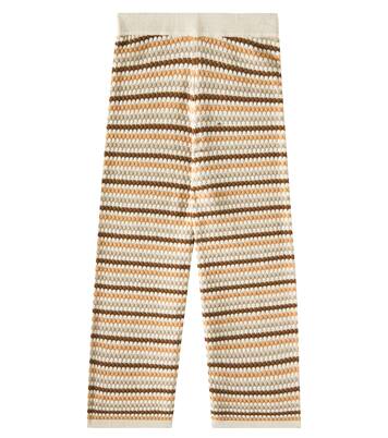 Pantalon ample rayé en coton | Rylee + Cru