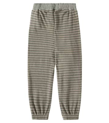 Striped cotton-blend sweatpants | Rylee + Cru