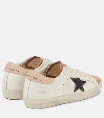 Super Star glitter leather sneakers | Golden Goose