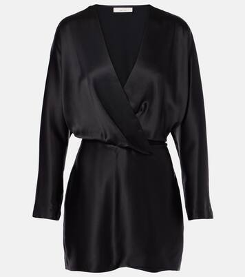 Robe portefeuille en satin de soie | The Sei