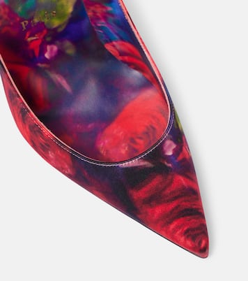 Kate 100 floral satin crêpe pumps | Christian Louboutin