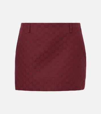 GG canvas cotton-blend miniskirt | Gucci