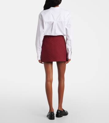 GG canvas cotton-blend miniskirt | Gucci