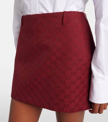 GG canvas cotton-blend miniskirt | Gucci