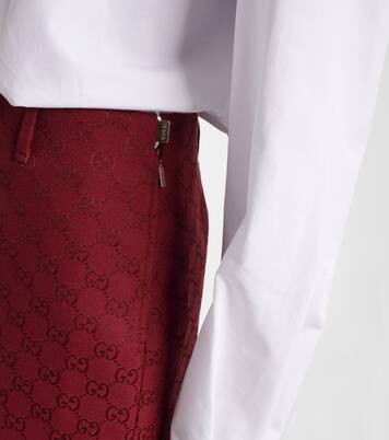GG canvas cotton-blend miniskirt | Gucci