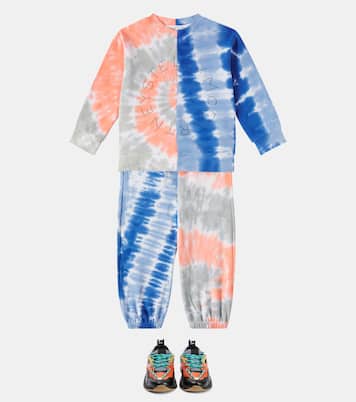 Tie-dye cotton sweatshirt and sweatpants set | Stella McCartney Kids