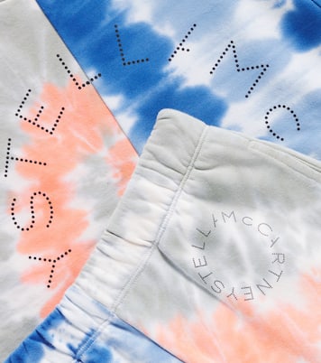 Tie-dye cotton sweatshirt and sweatpants set | Stella McCartney Kids