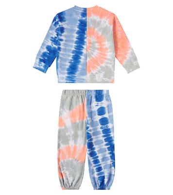Tie-dye cotton sweatshirt and sweatpants set | Stella McCartney Kids
