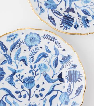 Marino set of 4 porcelain dinner plates | Bitossi