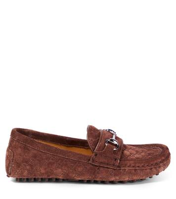 GG Horsebit suede loafers | Gucci Kids