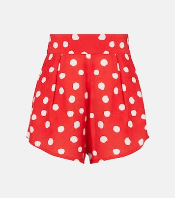 High-rise wide-leg shorts | Adriana Degreas