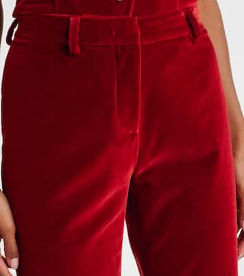 Cotton velvet flared pants | Etro