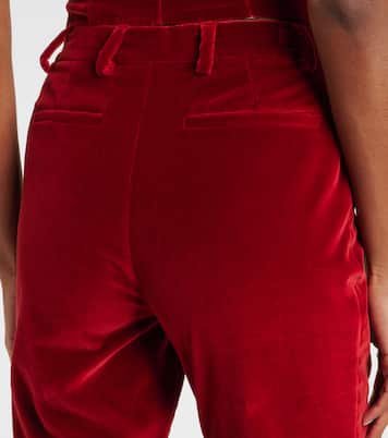 Cotton velvet flared pants | Etro