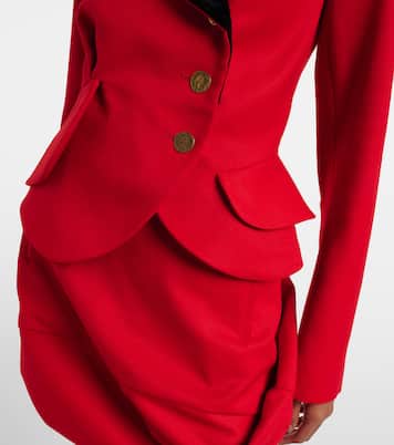 Stormy asymmetric virgin wool jacket | Vivienne Westwood