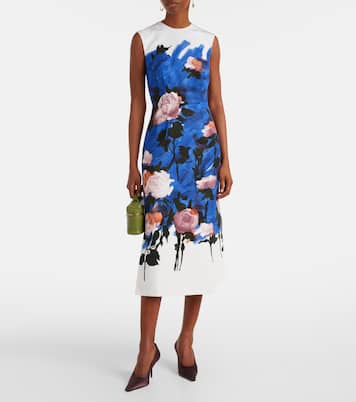 Midikleid aus einem Baumwollgemisch | Erdem