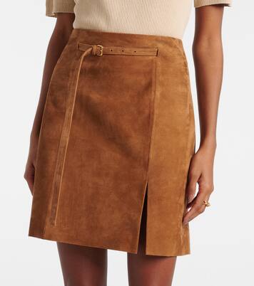Minirock aus Veloursleder | Vince