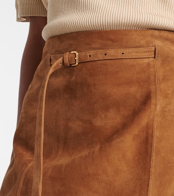 Minirock aus Veloursleder | Vince