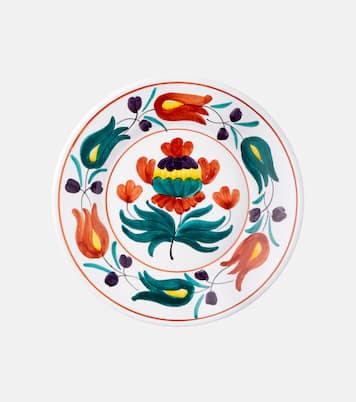 Assiette à dessert Lia en céramique à fleurs | Cabana