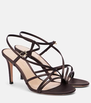 Strappy 85 satin sandals | Gianvito Rossi