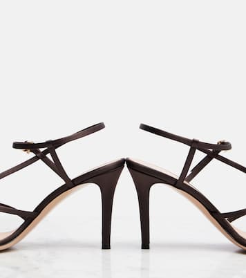 Strappy 85 satin sandals | Gianvito Rossi