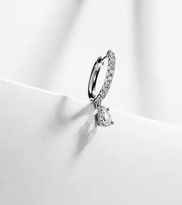 Boucle d'oreille unique en or blanc 18 ct et diamants | Anita Ko