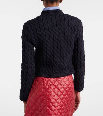 Cardigan aus einem Baumwollgemisch | Moncler