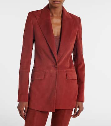 Blazer Leiva de ante | Gabriela Hearst