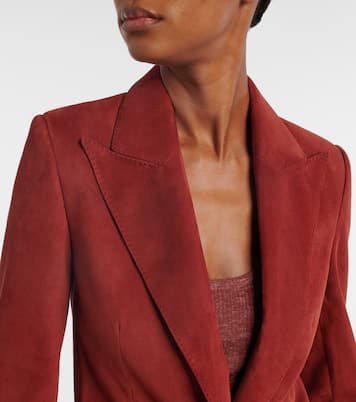 Blazer Leiva de ante | Gabriela Hearst