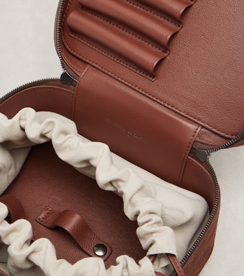 Vanity case Mini en daim | Brunello Cucinelli