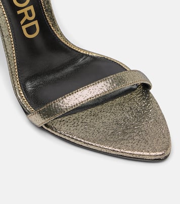 Padlock 105 metallic sandals | Tom Ford