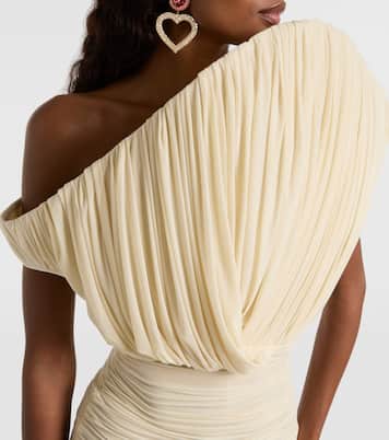 Asymmetric ruched minidress | Magda Butrym