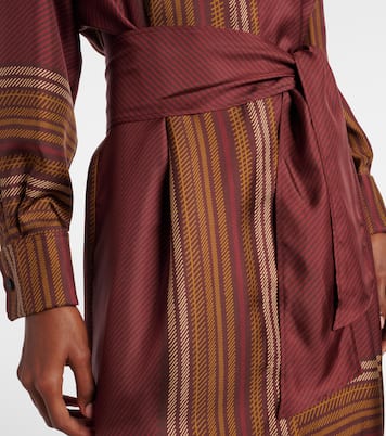 Pietre printed silk wrap dress | Max Mara