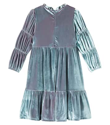 Vestido de terciopelo fruncido | Jellymallow