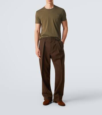 T-Shirt aus Baumwolle und Seide | Tom Ford