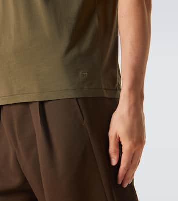 T-Shirt aus Baumwolle und Seide | Tom Ford