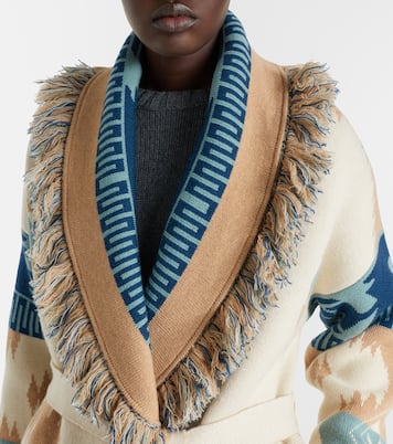 Icon jacquard virgin wool cardigan | Alanui