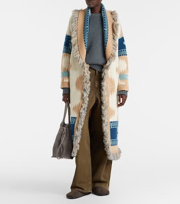 Icon jacquard virgin wool cardigan | Alanui