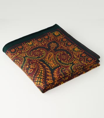 Paisley wool and silk-blend throw | Etro