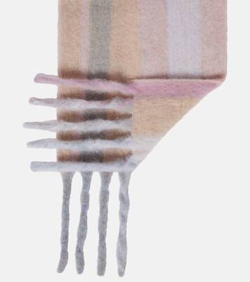 Striped alpaca and wool-blend scarf | Loewe