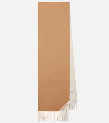 Fringed cashmere scarf | Prada