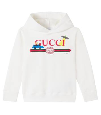 x Euan Roberts cotton fleece hoodie | Gucci Kids