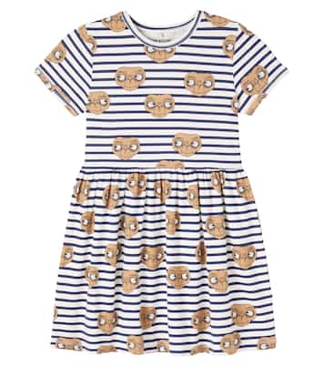 x E.T. – Robe rayée en coton mélangé | Mini Rodini