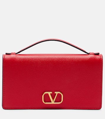 VLogo Mini leather wallet on chain | Valentino Garavani