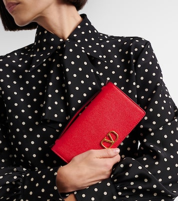 VLogo Mini leather wallet on chain | Valentino Garavani