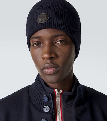 Gorro de lana virgen con logo | Moncler