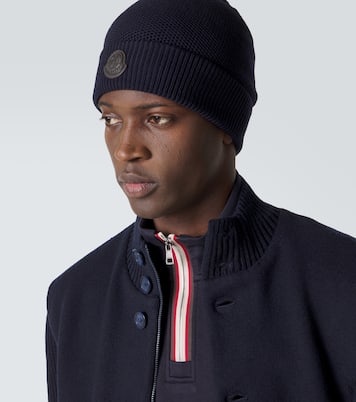 Gorro de lana virgen con logo | Moncler