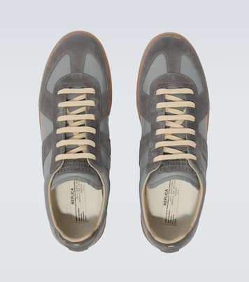 Sneakers Replica in suede con pelle | Maison Margiela