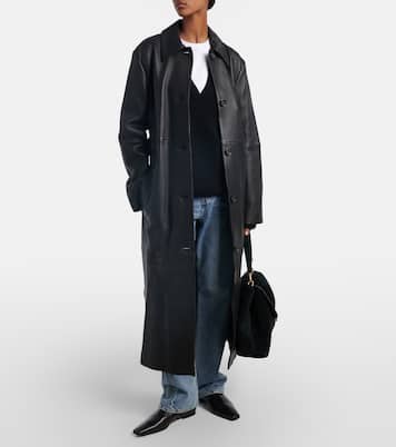 T-Lock suede shoulder bag | Toteme